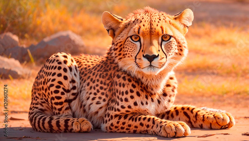 portrait of a leopard