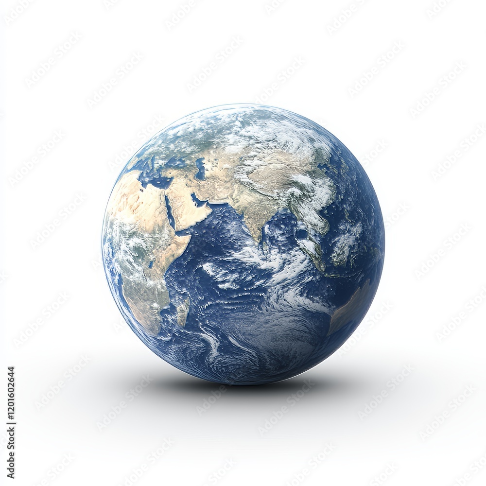 Isolated Earth on White Background, Cut-Out Style, Global, Planet, Environmental Concept, Geographical Isolated Earth on White Background, Cut-Out Style, Global, Planet, Environmental Concept, Geographical