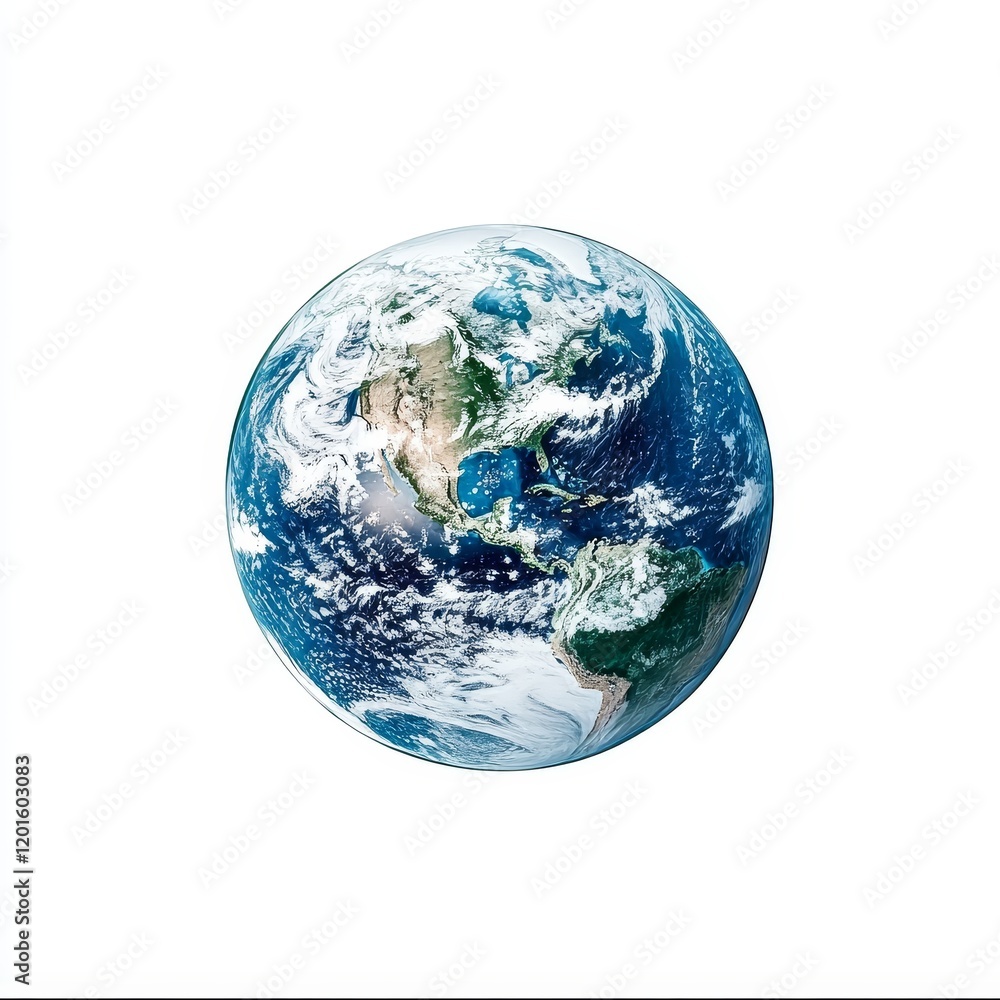 Isolated Earth on White Background, Cut-Out Style, Global, Planet, Environmental Concept, Geographical Isolated Earth on White Background, Cut-Out Style, Global, Planet, Environmental Concept, Geographical