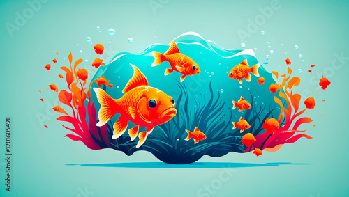 goldfish in water