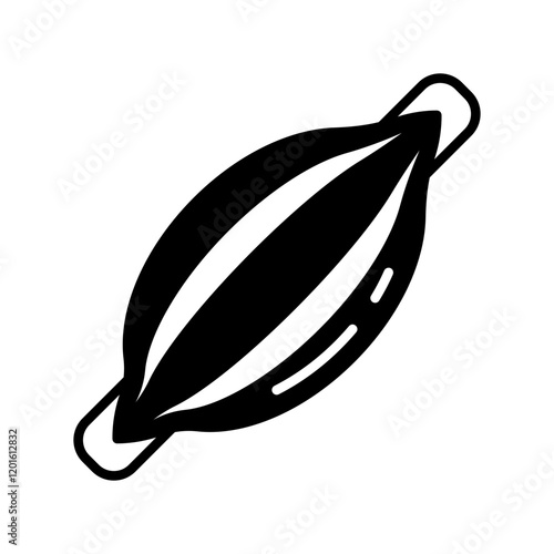 Muscle Glyph Icon, Vector illustration