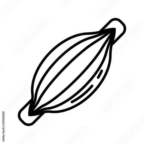 Muscle Outline Icon, Vector illustration