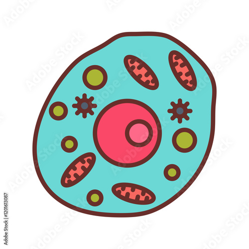Human Cell Filled Icons , Vector illustration
