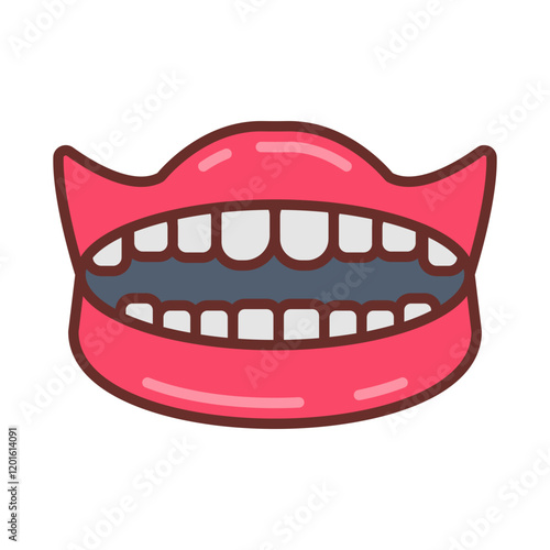 Teeth Filled Icons , Vector illustration