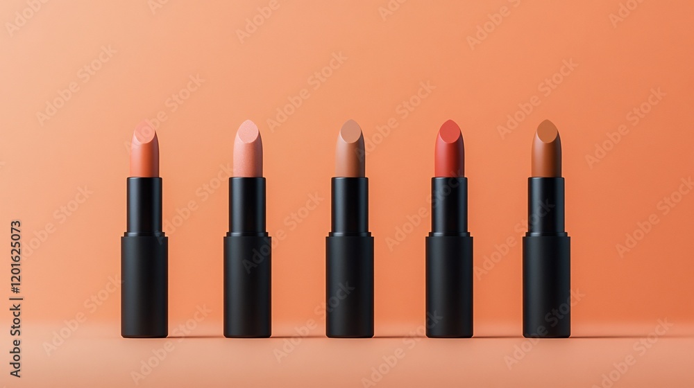 Obraz premium Luxury Crystal Themed Lipstick Design Display