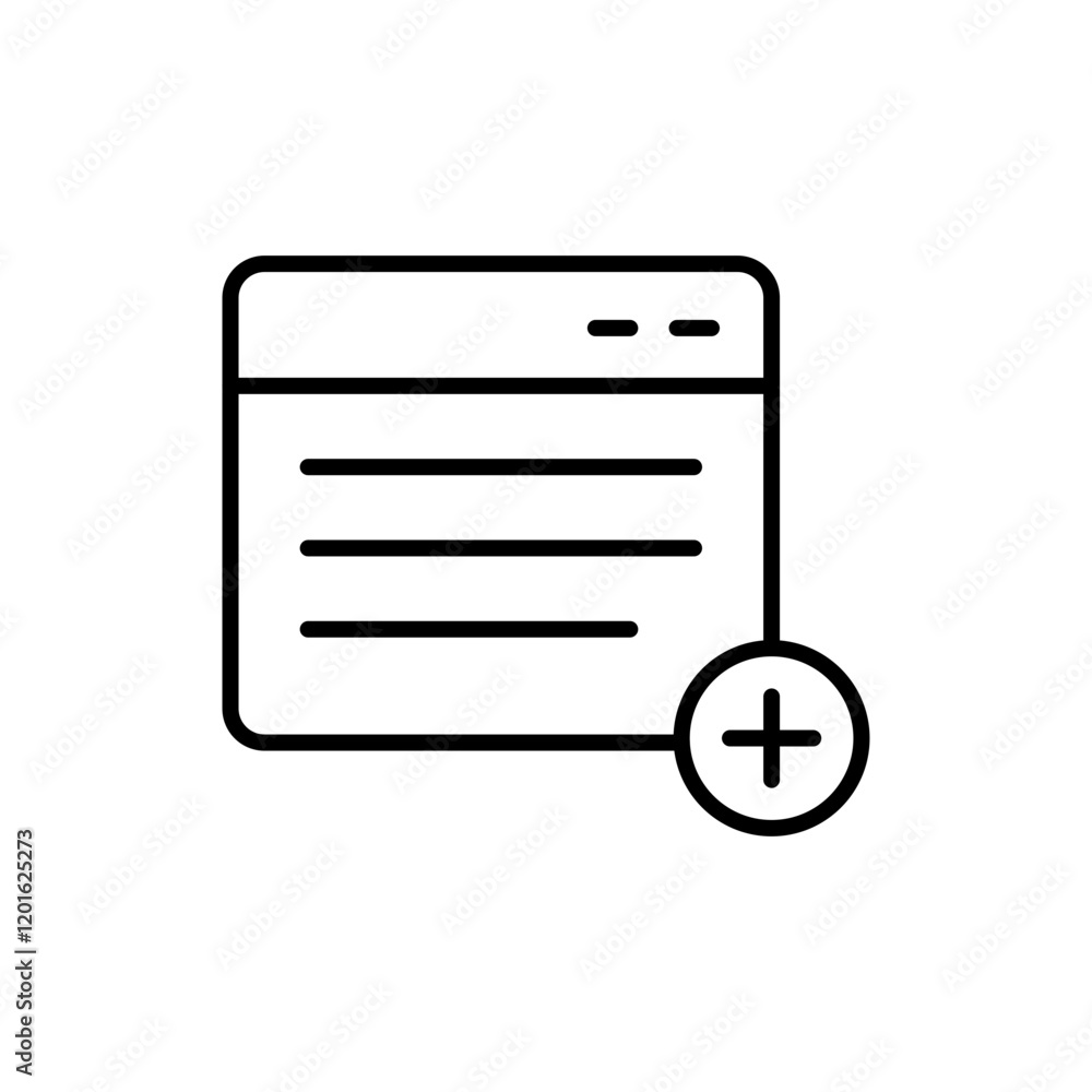 Add portfolio outline icons, minimalist vector illustration ,simple transparent graphic element .Isolated on white background Add portfolio outline icons, minimalist vector illustration ,simple transparent graphic element .Isolated on white background