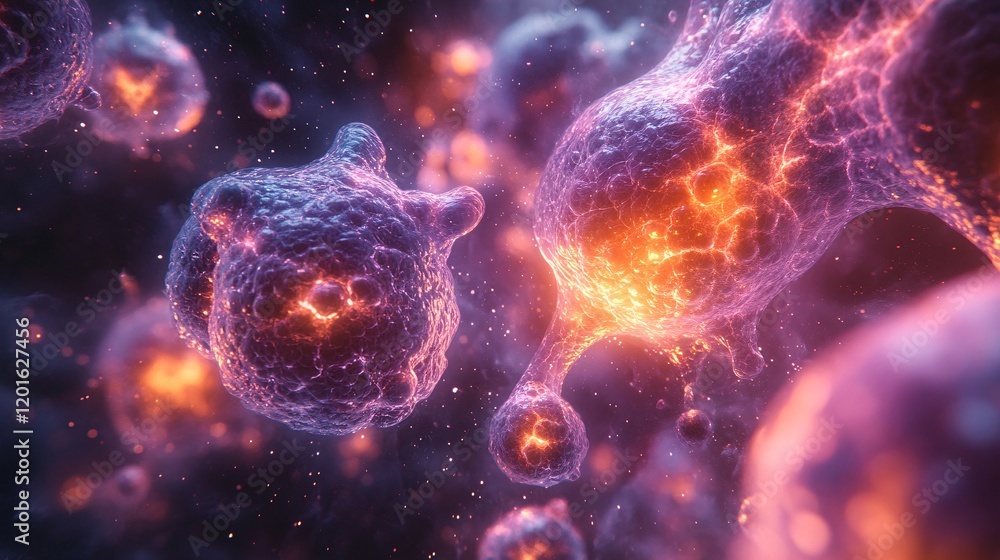 Dynamic Depiction of Alveoli Under Viral Influence Dynamic Depiction of Alveoli Under Viral Influence