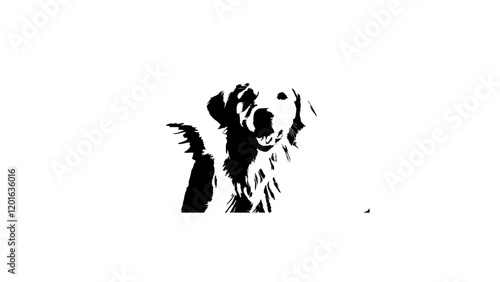 vector dog