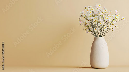 Wallpaper Mural Elegant white flower arrangement minimalist setting floral photography calm background close-up view beauty concept Torontodigital.ca
