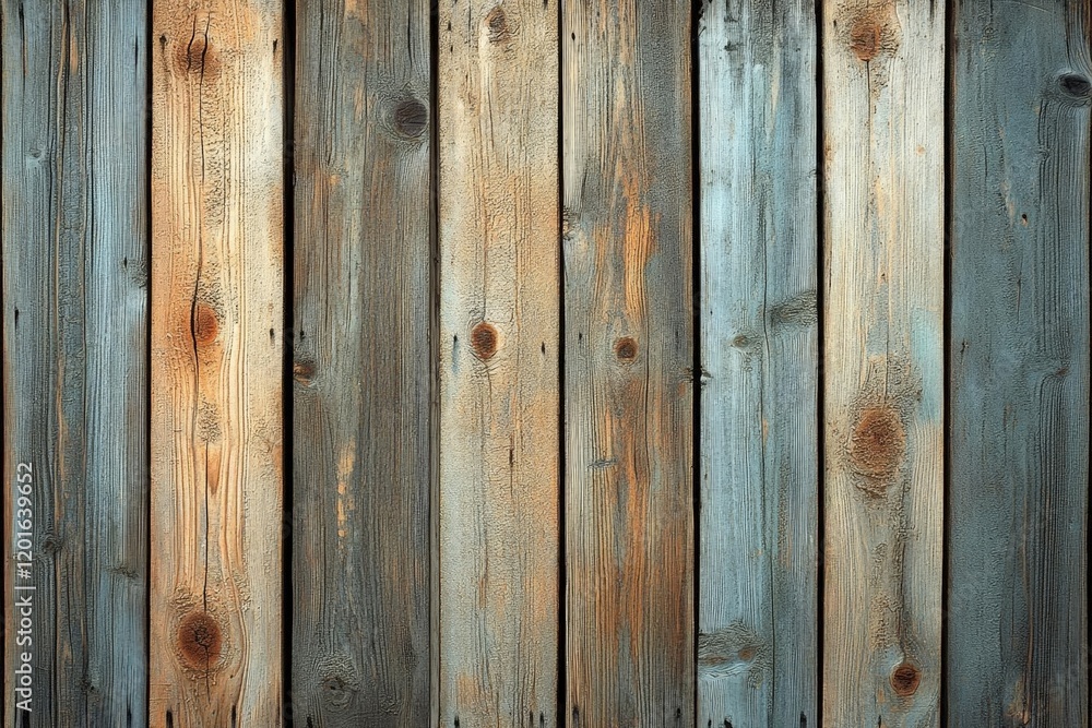 Rustic Weathered Wooden Planks Background Texture
