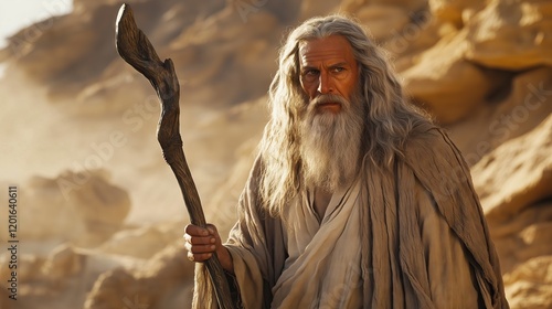 Portrait of Moses, the leader of Israel