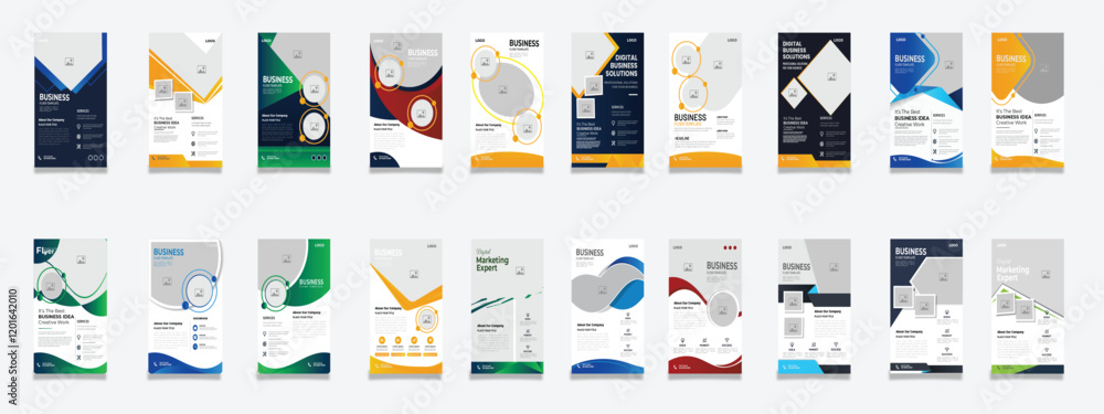 Obraz premium Free vector business flyer design template