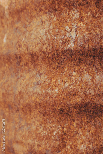 Wallpaper Mural Corroded metal background. Rustic, weathered metal plate with orange and brown corrosion. Torontodigital.ca