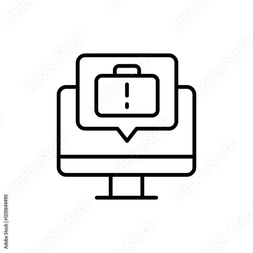 Rush job outline icons, minimalist vector illustration ,simple transparent graphic element .Isolated on white background