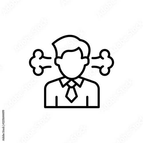 Rush job outline icons, minimalist vector illustration ,simple transparent graphic element .Isolated on white background