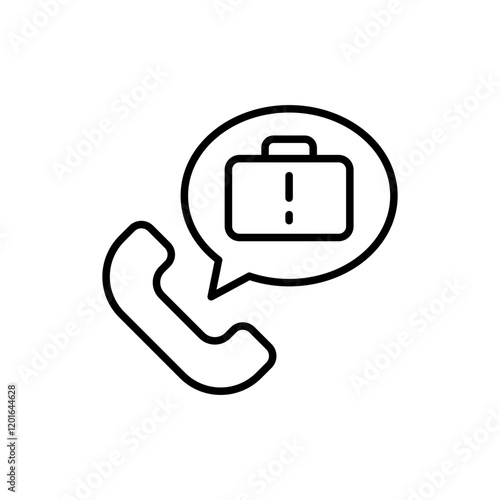 Rush job outline icons, minimalist vector illustration ,simple transparent graphic element .Isolated on white background
