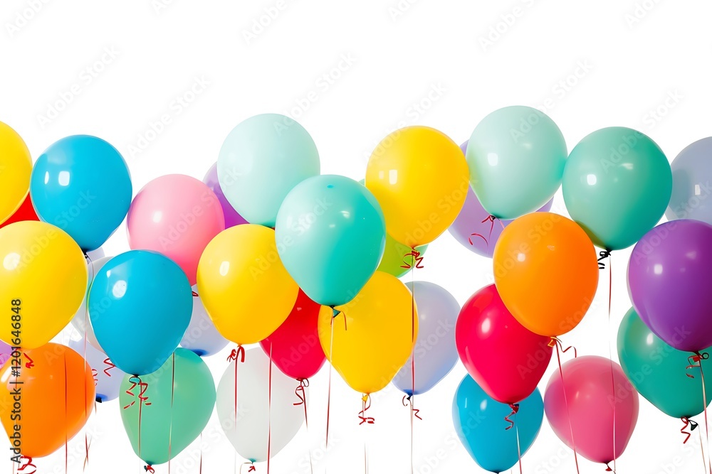 A group of balloons in different colors A group of balloons in different colors