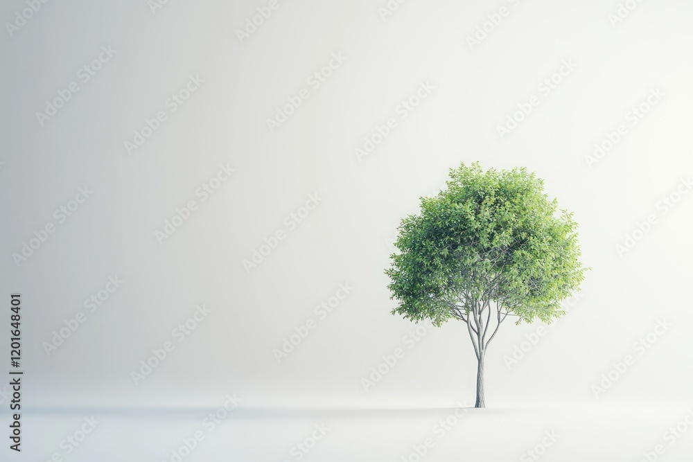 Single tree growth studio background eco design. Single tree growth studio background eco design.