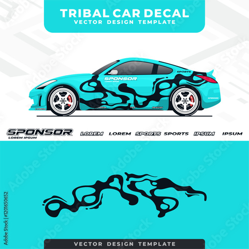 tribal car wrap design template 29