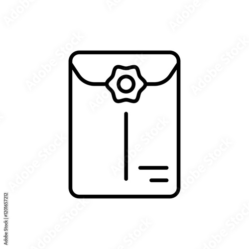 Archive outline icons, minimalist vector illustration ,simple transparent graphic element .Isolated on white background