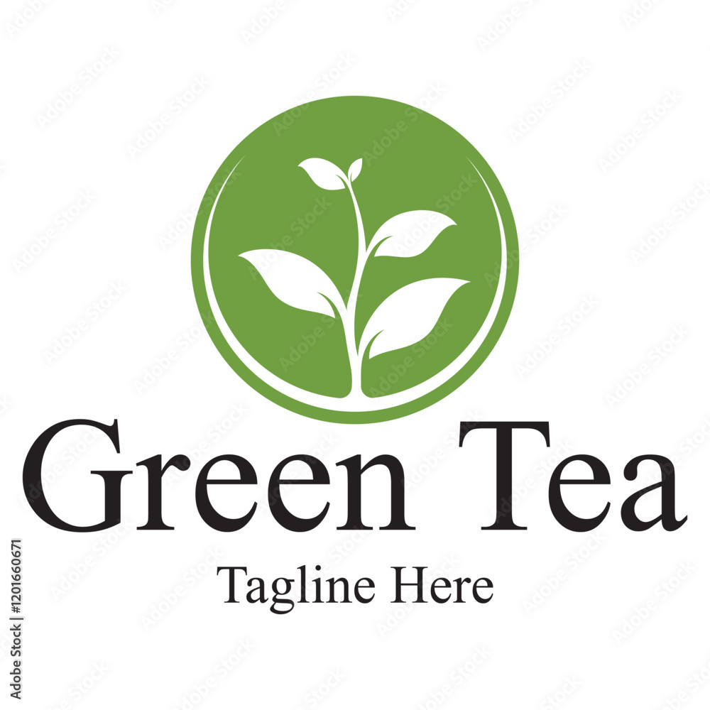 Tea cup logo vector design.Green tea vector logo template. Tea cup logo vector design.Green tea vector logo template.