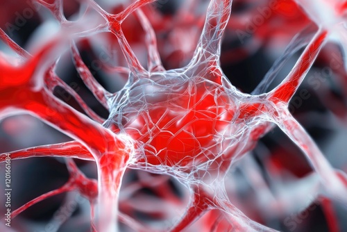 microscope revealing vascular system anatomy, clear structural details for analysis