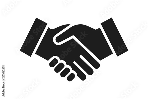 Handshake icon vector. business handshake. contact agreement. Icon of handshake sign. Business agreement handshake icon. Background for business and finance