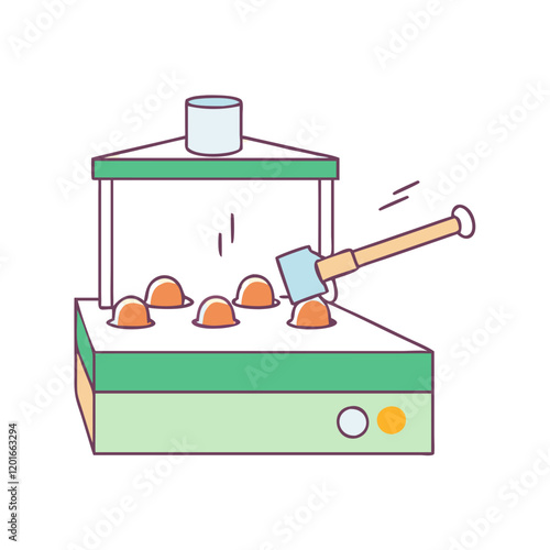 whack a mole game icon, whack a mole game vector illustration-simple illustration of whack a mole game, perfect for whack a mole game logos and themed design 