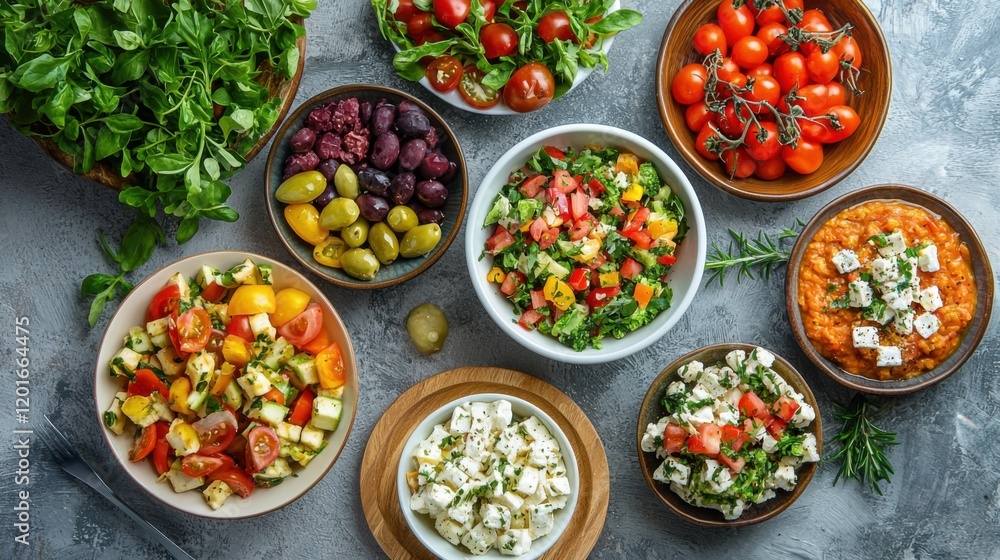 Assortment of healthy food for clean eating flexitarian mediterranean diet Assortment of healthy food for clean eating flexitarian mediterranean diet