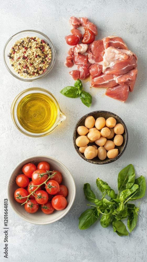 Assortment of healthy food for clean eating flexitarian mediterranean diet Assortment of healthy food for clean eating flexitarian mediterranean diet