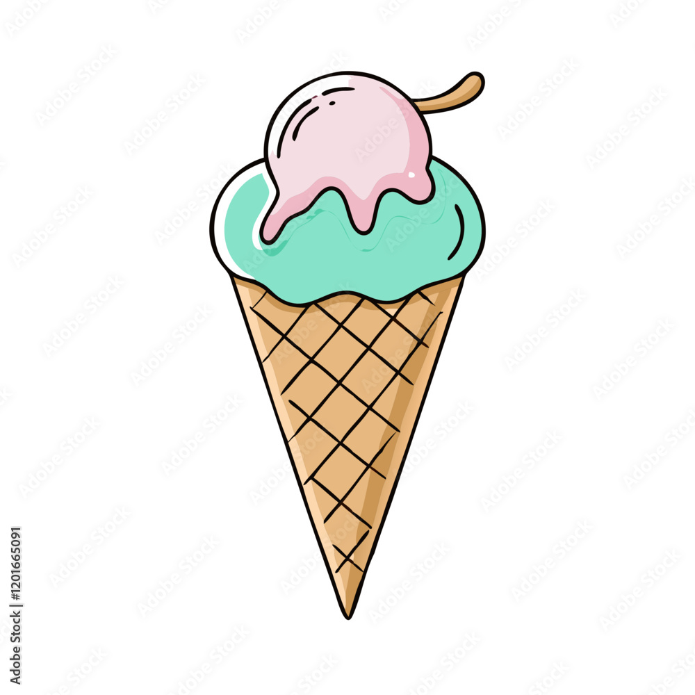 ice cream cone icon, ice cream cone vector illustration-simple illustration of ice cream cone, perfect for ice cream cone logos and themed design ice cream cone icon, ice cream cone vector illustration-simple illustration of ice cream cone, perfect for ice cream cone logos and themed design