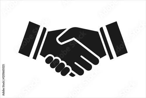 Handshake icon vector. business handshake. contact agreement. Icon of handshake sign. Business agreement handshake icon. Background for business and finance