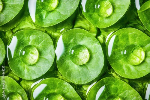 High-resolution microscope image highlighting chloroplasts in leaf cells, emphasizing photosynthesis in plant biology