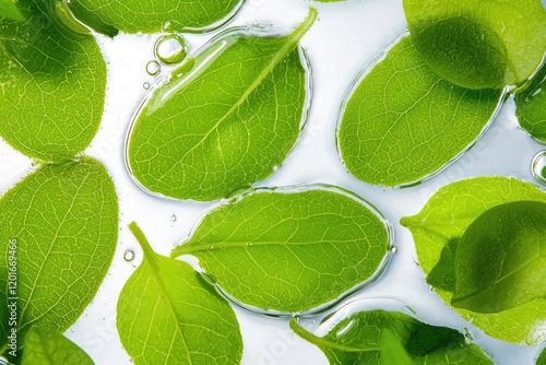 Focused microscope shot of leaf morphology changes in response to environmental stress, illustrating plant resilience
