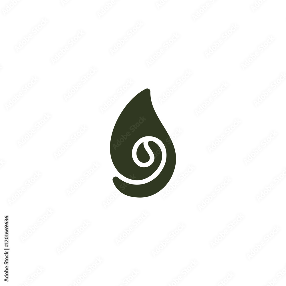 coffee and leaf logo design vector icon illustration