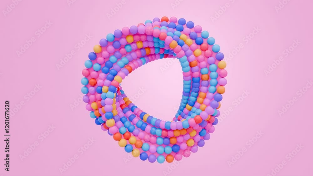 Satisfying smooth abstract background animation, 4k seamless loop, happy fun colorful animated balls Satisfying smooth abstract background animation, 4k seamless loop, happy fun colorful animated balls