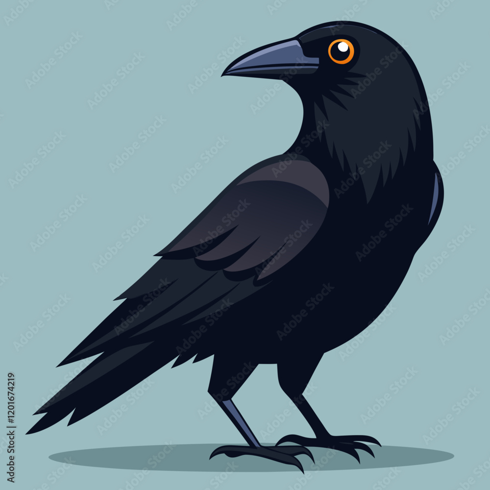 Fototapeta premium crow on a branch american