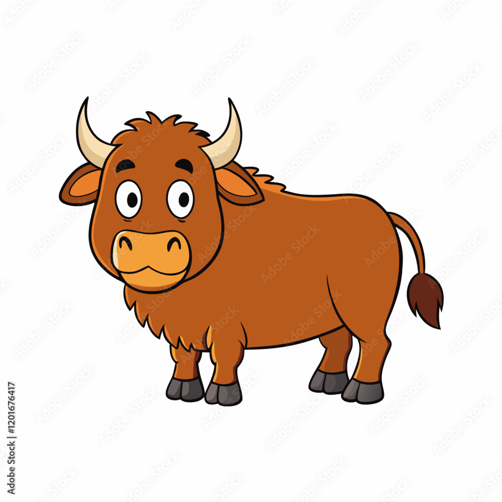 vector illustration of a buffalo vector illustration of a buffalo