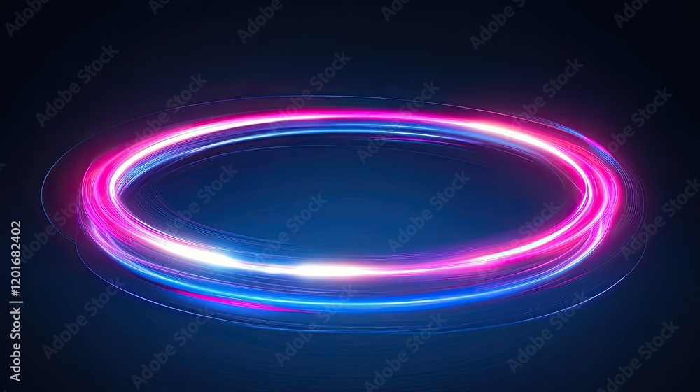 1. **Neon Circular Glow: Blue and Pink on Black** 1. **Neon Circular Glow: Blue and Pink on Black**