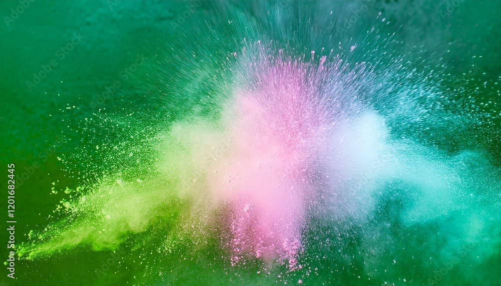 Fototapeta premium explosion of colored powder background graphic resource