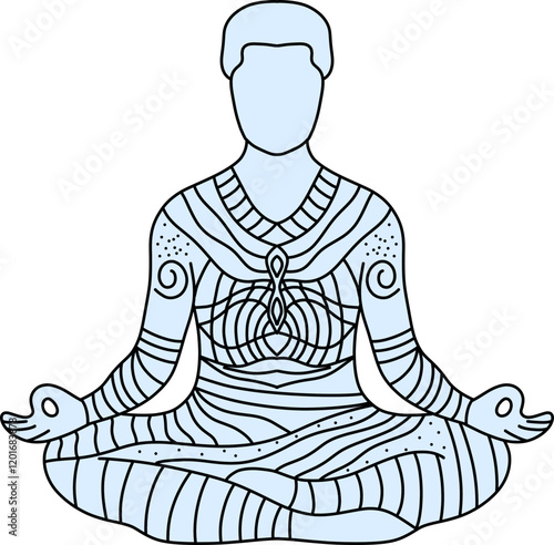 silhouette of yoga