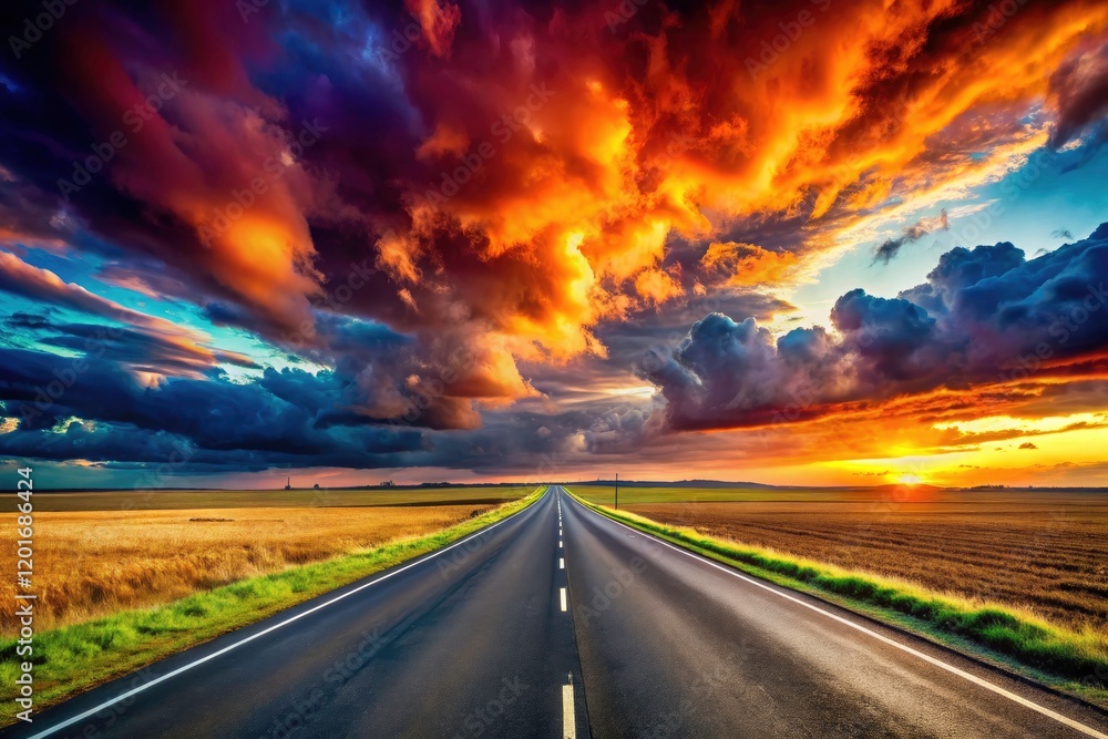 Scenic highway wallpaper: a breathtaking road trip across endless asphalt, perfect for travel photography. Scenic highway wallpaper: a breathtaking road trip across endless asphalt, perfect for travel photography.