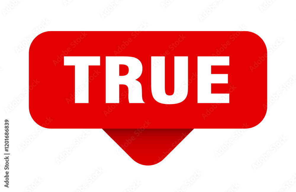 true sticker. true sign on transparent background true sticker. true sign on transparent background