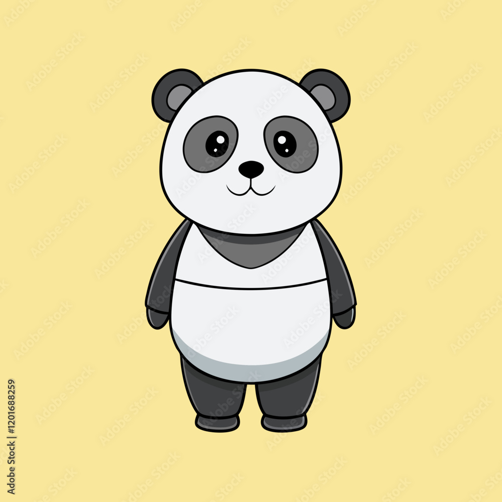 panda cartoon vector panda cartoon vector