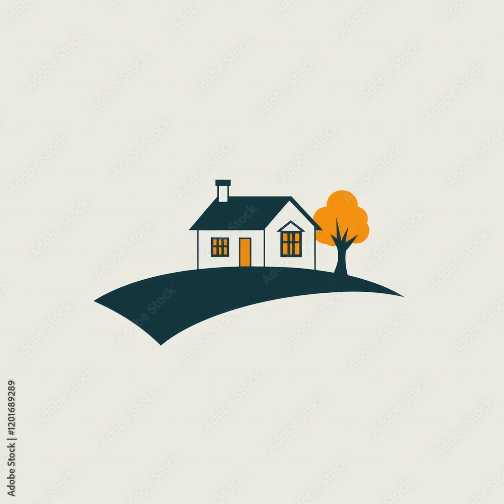 pictorial logo of a house, simple. pictorial logo of a house, simple.