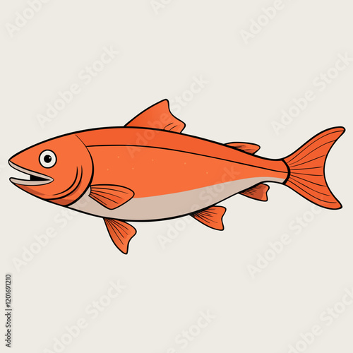 illustration of a salmon fish