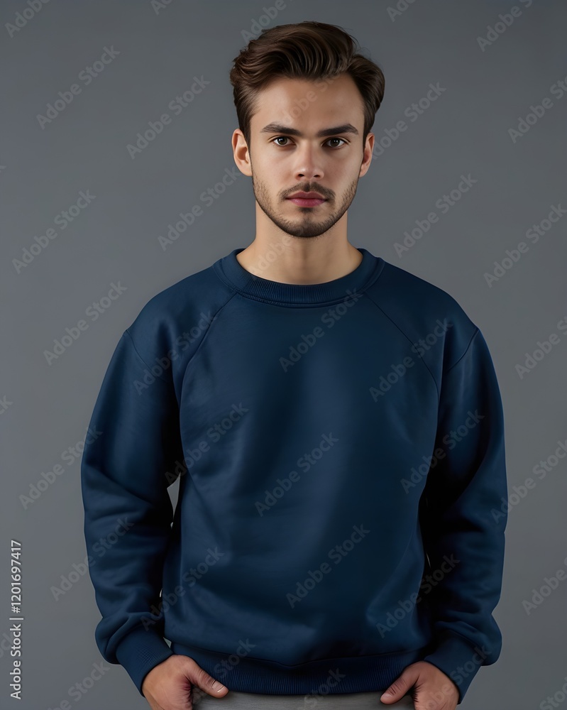 Fototapeta premium Blank sweatshirt template for mockup design