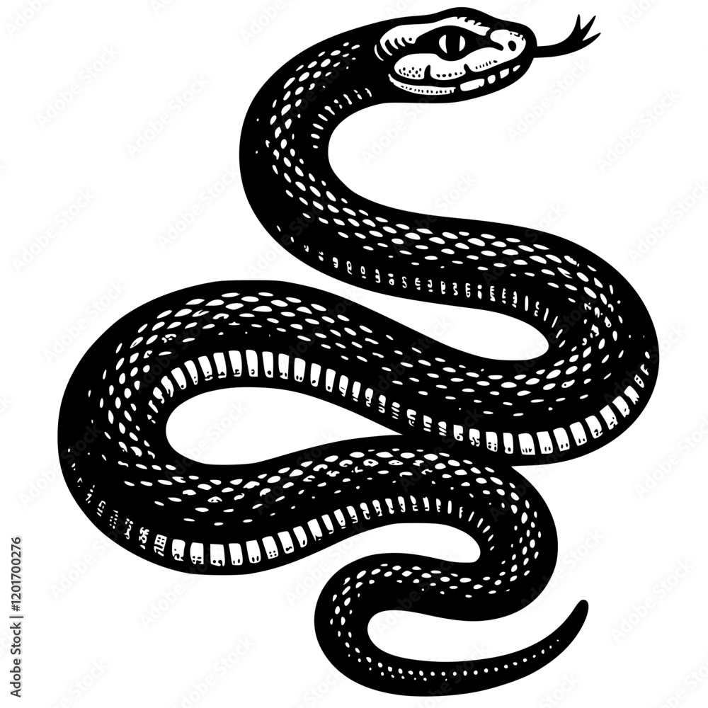 Fototapeta premium Cobra Snake Illustration