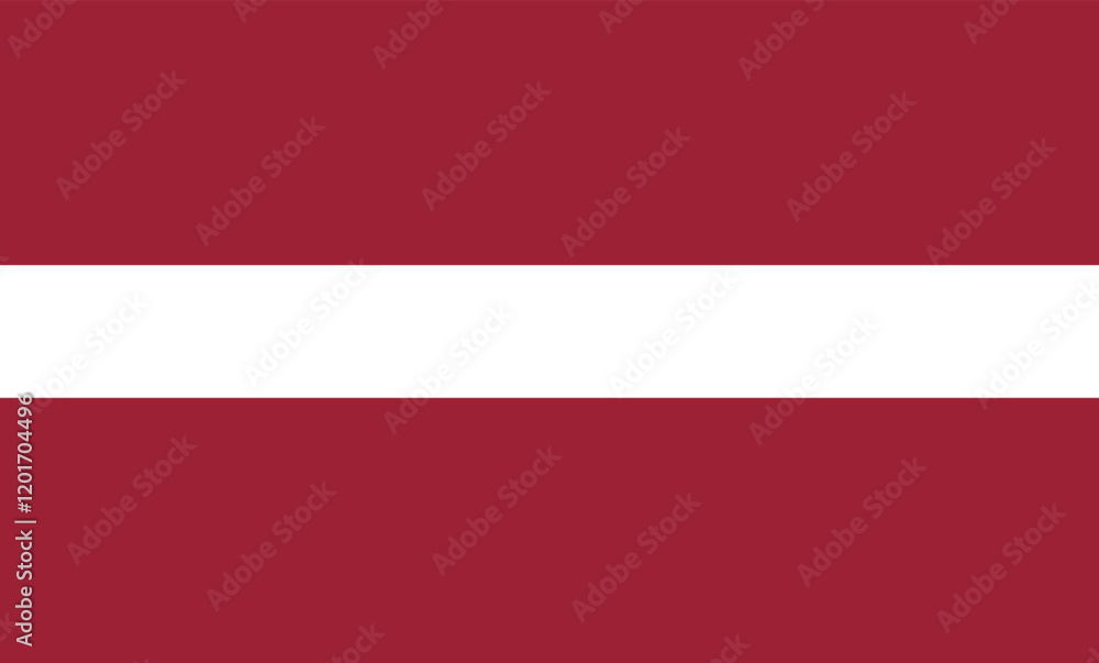 Fototapeta premium Latvian flag flat design. Latvia flag. Vector Illustration.