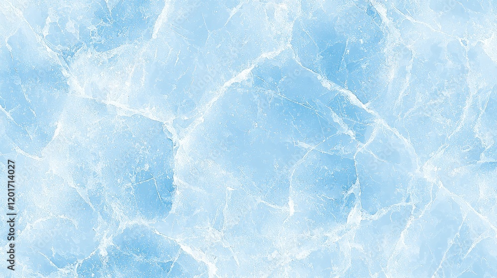 Obraz premium Abstract Cool Blue Ice Crystal Texture Background